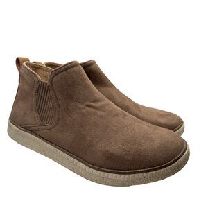 Dr. Scholl's Womens Tan Suede See Me Chelsea Boots Size 6.5 M Sporty Casual